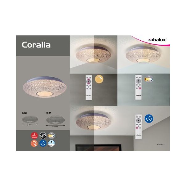 RABALUX Plafonjera Coralia LED 48W - EP1518