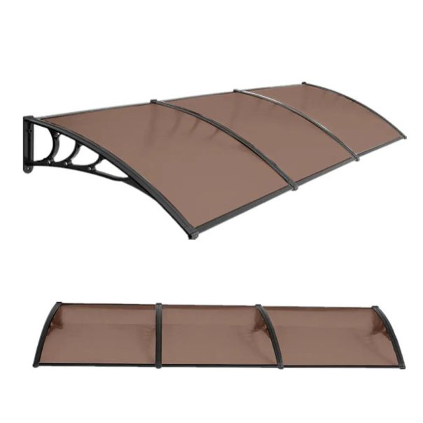 SUPERGARDEN Nadstrešnica 300x100cm Crna Bronza 5mm Leksan - 1529-1-1