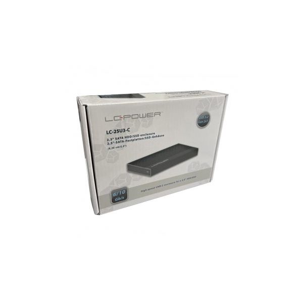 LC POWER HDD rack2.5'' LC-25U3-C SATA USB3.2 Gen2x1 USB-C crni - 154022