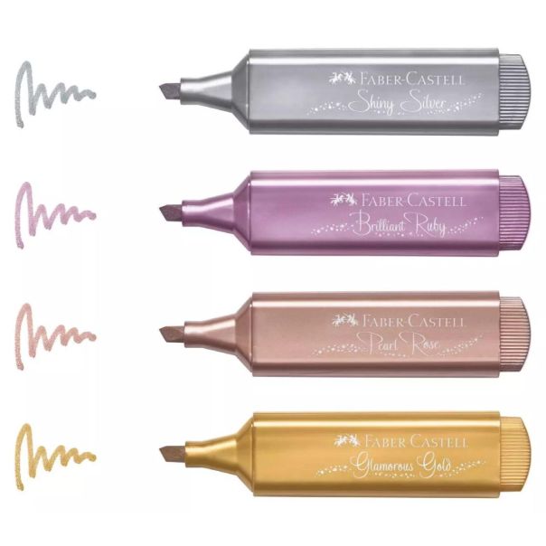 FABER CASTELL Tekst markeri Metalic 46, set 1/4 154640 - 154640