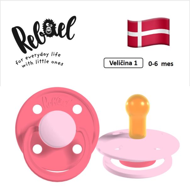 REBAEL varalice za bebe, 0-6 mes, 2 kom, Salmon i Roze, RBL15511115 - EP3255124