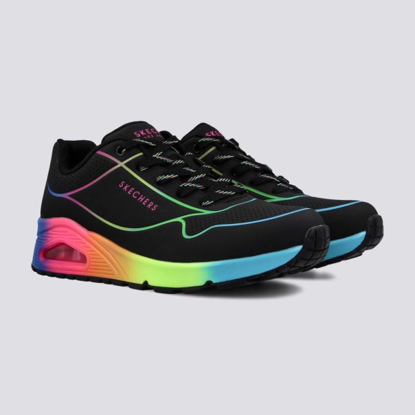 SKECHERS Patike uno pop of sunshine w - 155148-BKMT