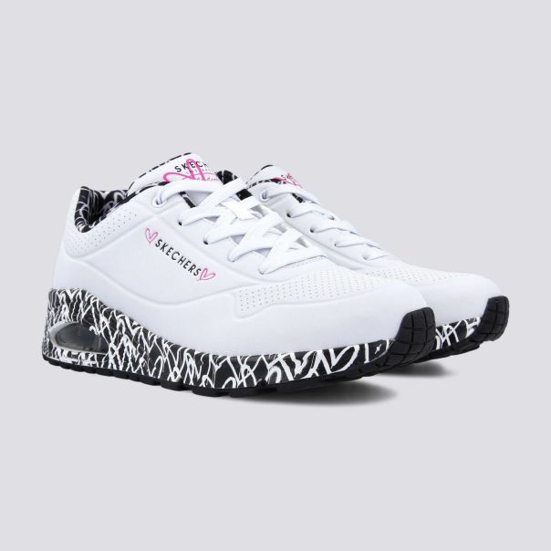 SKECHERS Patike uno loving love w - 155506-WBK