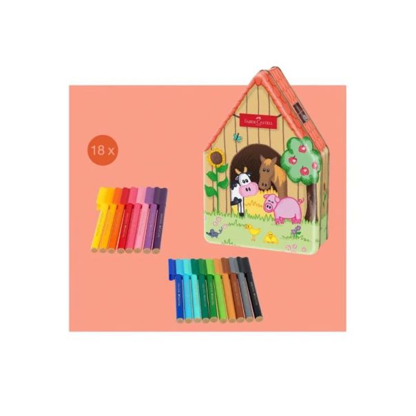 FABER CASTELL Flomaster školski 1/18 connector farmhouse - 155539