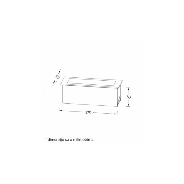 BB LINK Led svetiljka JM-073 Zidna 6.5W 3000K IP65 Antracit - 155681