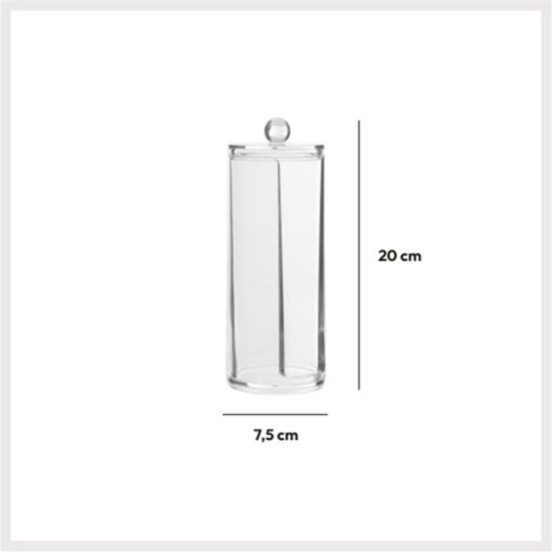 FIVE Kutija za vatu Selena 7,5X20 cm prozirna - 155905