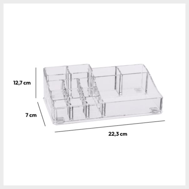 FIVE Organizator za šminku Selena 22,3X7X12,7 cm prozirna - 155910
