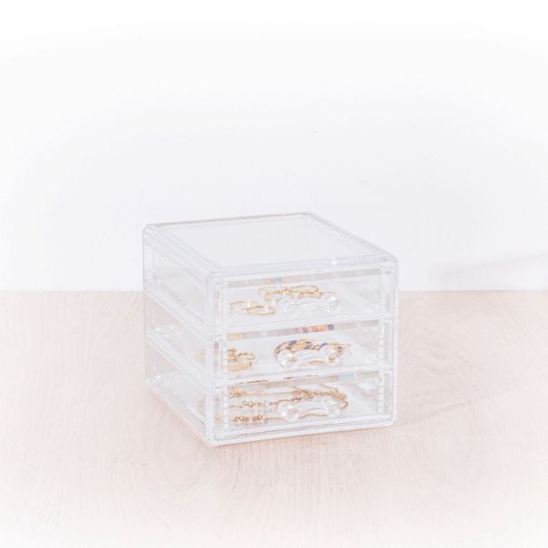 FIVE Kutija za nakit 3/1 Selena 15,3X10,7X12,1 cm prozirna - 155914