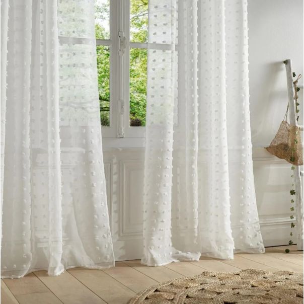 ATMOSPHERA Zavesa Lily 140x240cm poliester bela - 156044Z