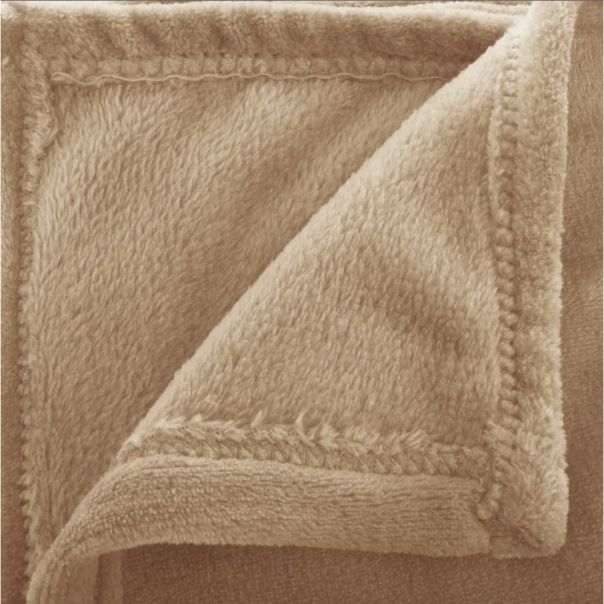 ATMOSPHERA Ćebe 180x130cm poliester bež - 156047D