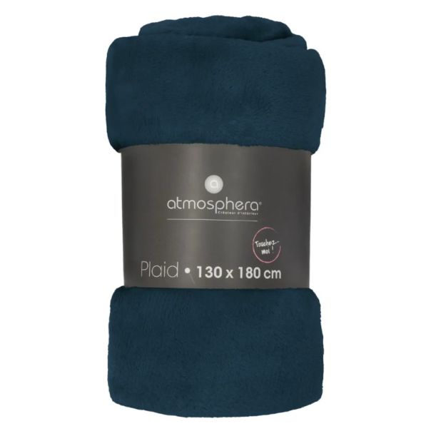 ATMOSPHERA Ćebe 180x130cm poliester egejsko plava - 156047F