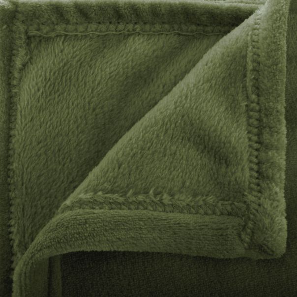 ATMOSPHERA Ćebe 180x130cm poliester maslinasto zelena - 156047K