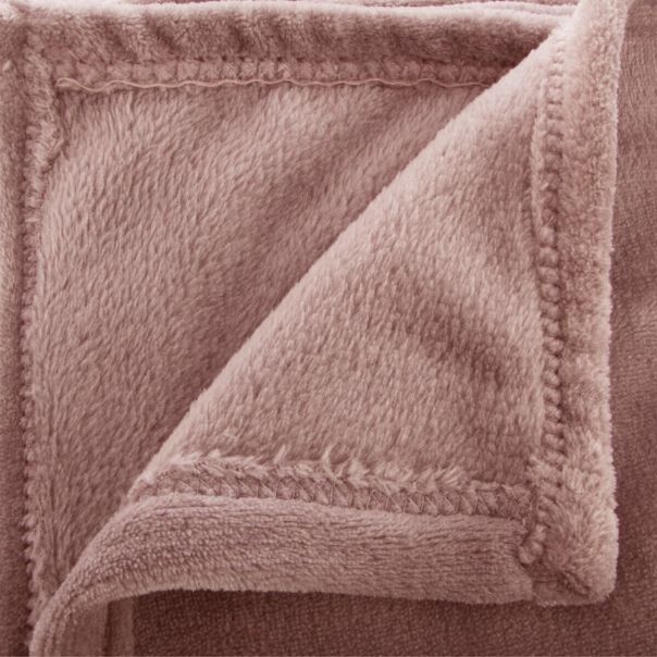 ATMOSPHERA Ćebe flanel 150x125cm poliester roze - 156183P