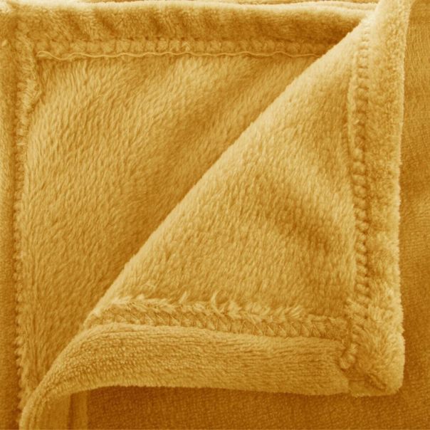 ATMOSPHERA Ćebe flanel 150x125cm poliester žuta - 156183R