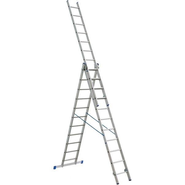 ELKOP Trodelne Aluminijumske Merdevine 3x11 - 6,3m - 1568-1