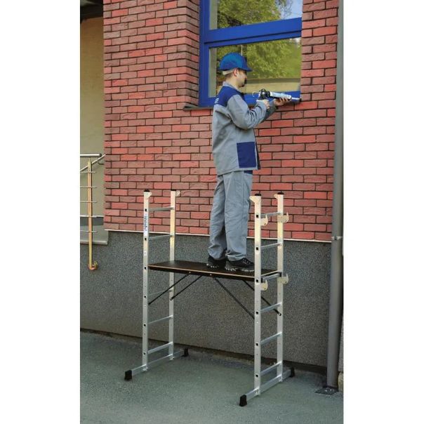 ELKOP Mini Aluminijumska Skela 2x6 - 3m HPP650 - 1570-1