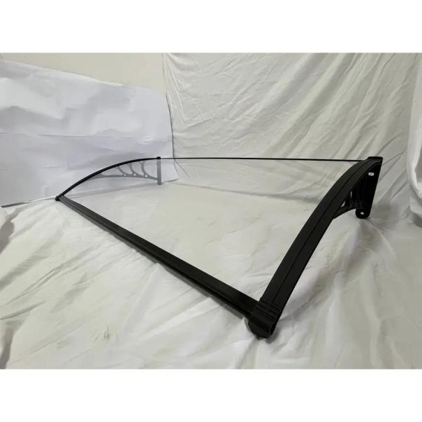 SUPERGARDEN Aluminijumska Nadstrešnica 150x80cm Providna Pun Polikarbonat - 1575-1