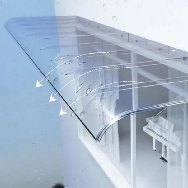 SUPERGARDEN Nevidljiva Nadstrešnica 50x50cm Providna - 1577-1-1