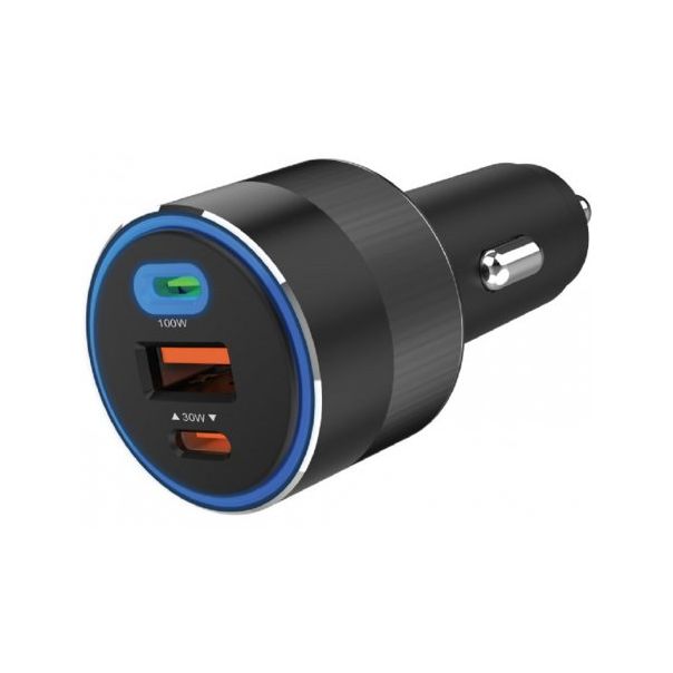 SANDBERG Auto punjač 3in1 USB/USB-C 130W 441-49 - 157996