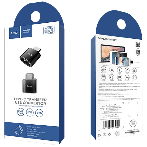 hoco. Adapter USB type C na USB-A - UA5 - 15801