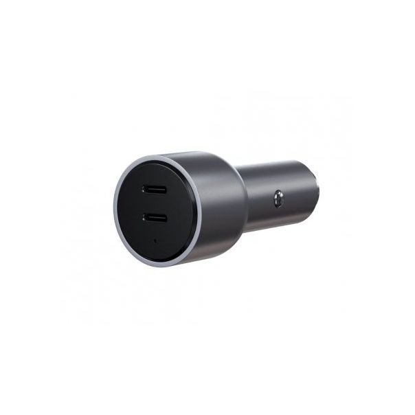 SATECHI Auto punjač 40W Dual USB-C PD, srebrna - 158169