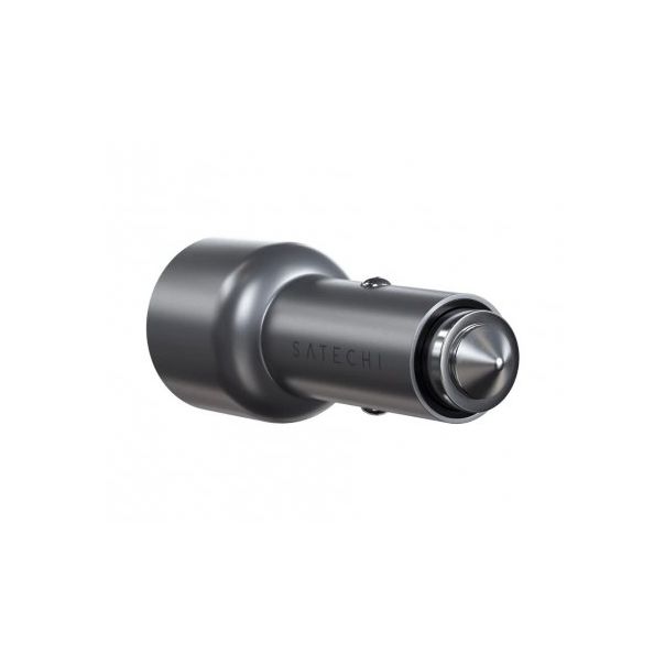 SATECHI Auto punjač 40W Dual USB-C PD, srebrna - 158169