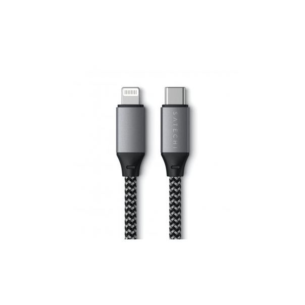 SATECHI USB-C na Lightning, 0.25m, siva - 158419