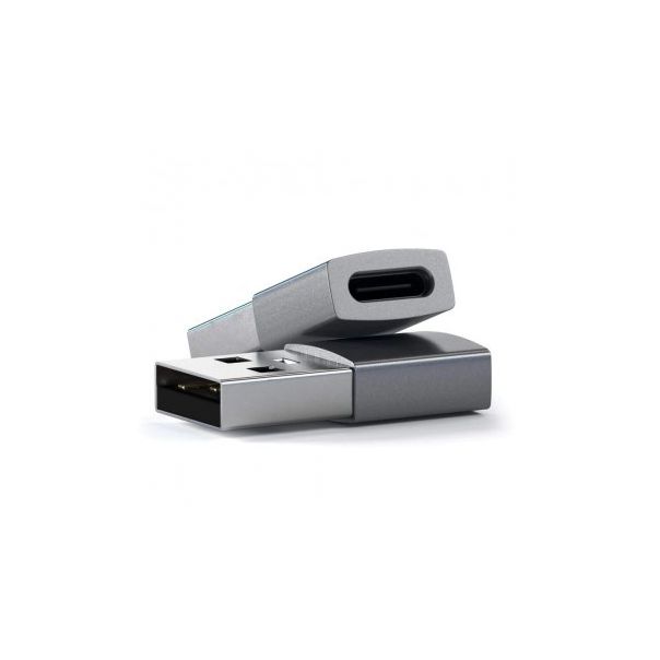 SATECHI Adapter aluminum Type-A to Type-C, siva - 158603