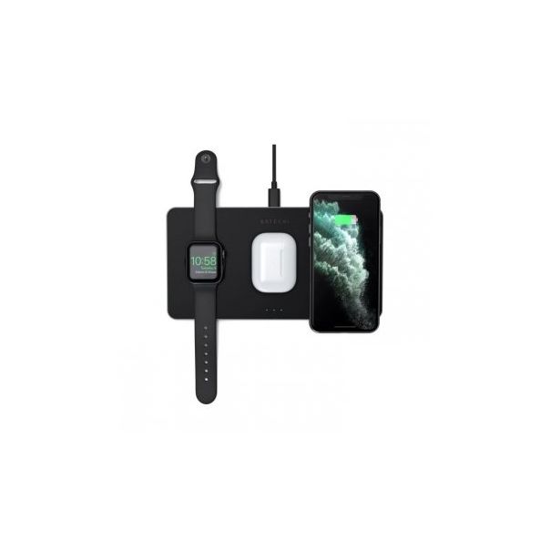 SATECHI Bežični Charging Pad, Apple Watch, Airpods, iPhone, crna - 158628