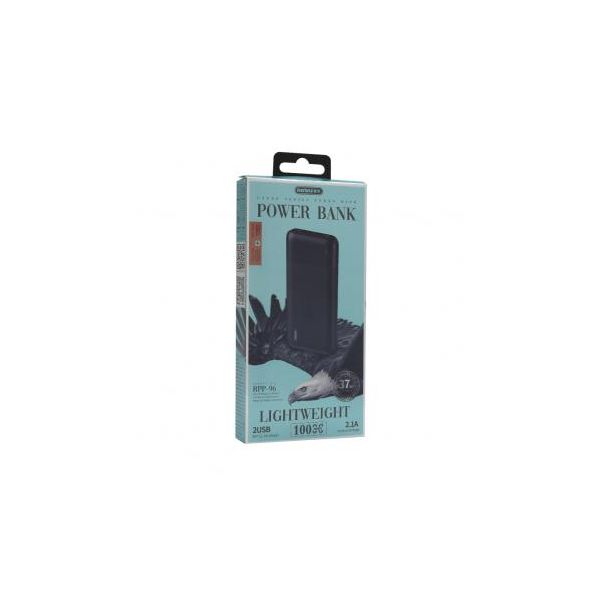 REMAX Power bank Lango RPP-96 2USB 10000mAh, crna - 158847-1