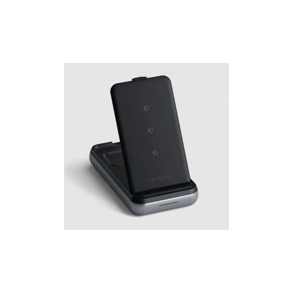 SATECHI Power bank Duo bežični 10000 mAh Stand, siva - 158936
