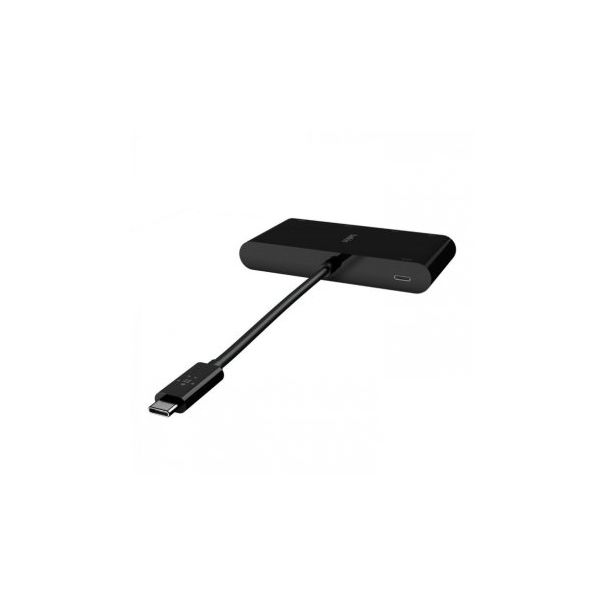 BELKIN Adapter USB-C, GBE - HDMI - VGA - USB-A, crna - 159003