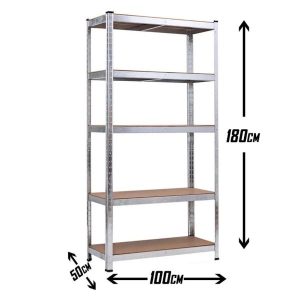 SuperHome 180x100x50cm 175Kg Metalna Montažna Polica - 1598-1