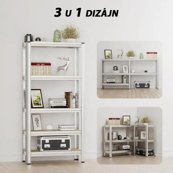 SuperHome 180x90x30cm 175Kg Metalna Montažna Polica - 1599-1