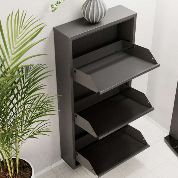 HANAH HOME Cipelarnik Metal, antracit - EP3056529