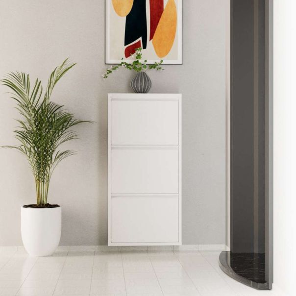 HANAH HOME Cipelarnik Metal, bela - EP3056532