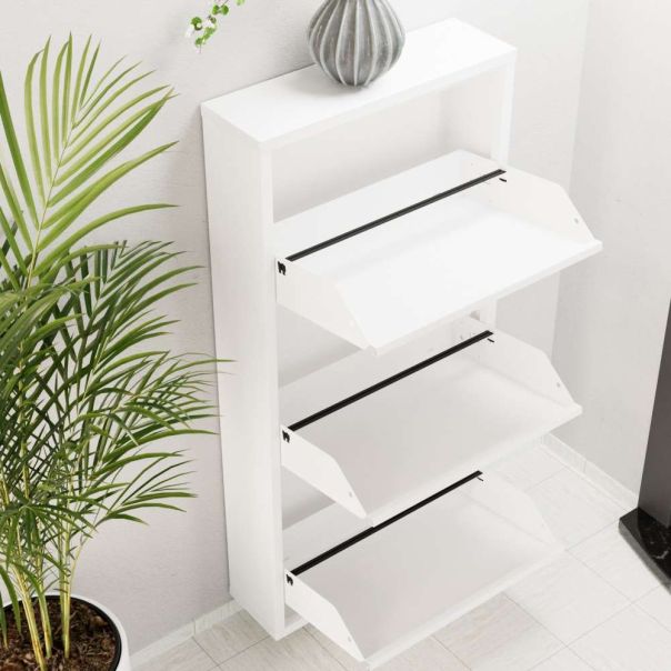 HANAH HOME Cipelarnik Metal, bela - EP3056532
