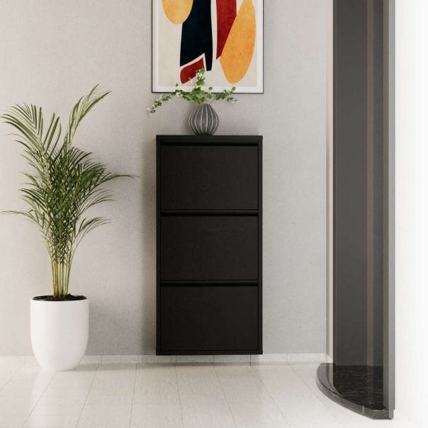 HANAH HOME Cipelarnik Metal, crna - EP3056535