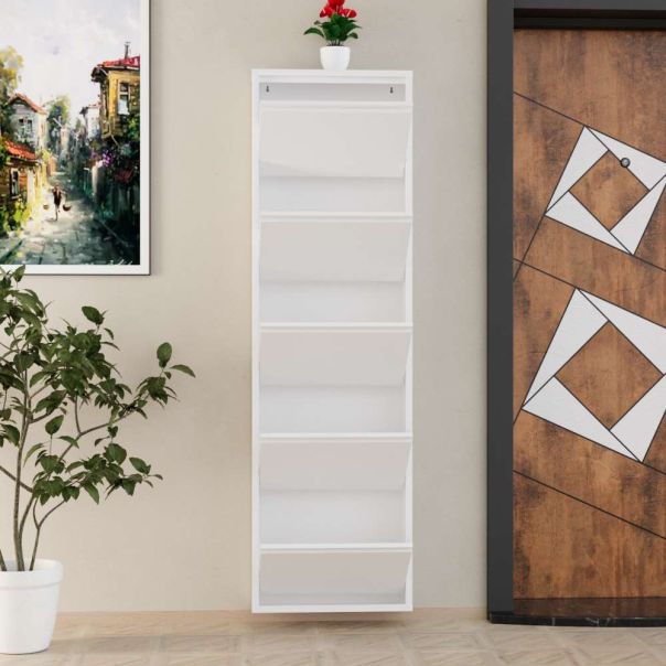 HANAH HOME Cipelarnik Metal, bela - EP3056544
