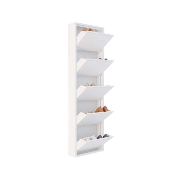 HANAH HOME Cipelarnik Metal, bela - EP3056544