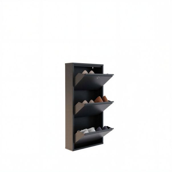HANAH HOME Cipelarnik Locking Metal, antracit - EP3056547