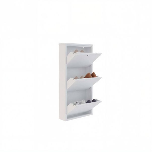 HANAH HOME Cipelarnik Locking Metal, bela - EP3056550