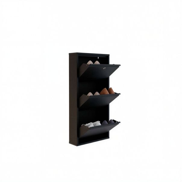 HANAH HOME Cipelarnik Locking Metal, crna - EP3056553