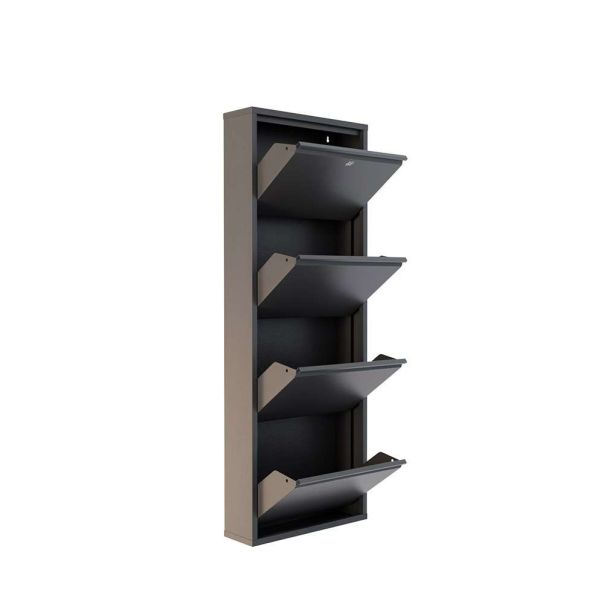 HANAH HOME Cipelarnik Locking Metal, antracit - EP3056556