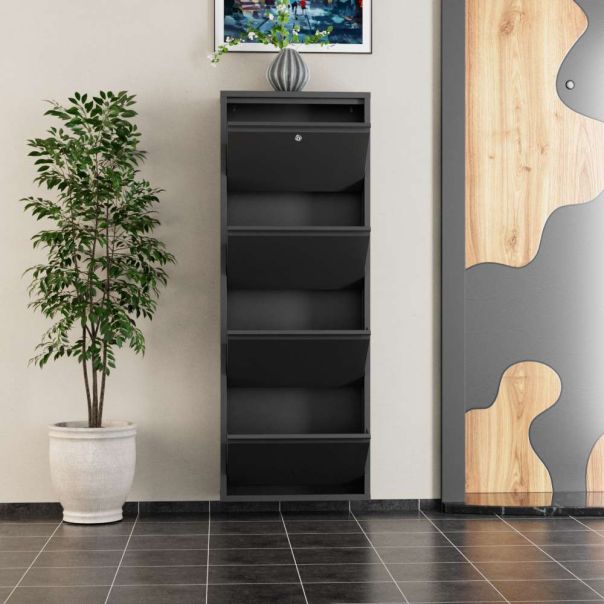 HANAH HOME Cipelarnik Locking Metal, antracit - EP3056556