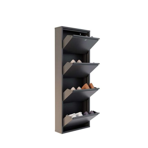 HANAH HOME Cipelarnik Locking Metal, antracit - EP3056556