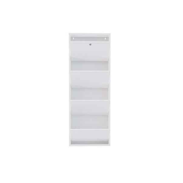 HANAH HOME Cipelarnik Locking Metal, bela - EP3056559