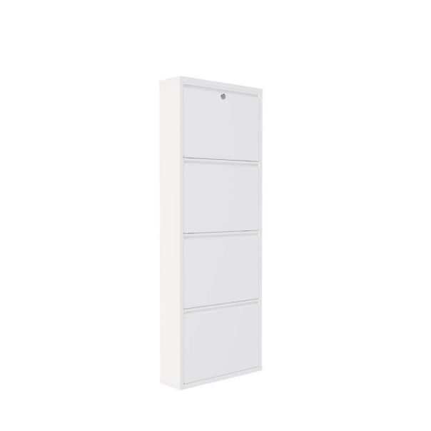 HANAH HOME Cipelarnik Locking Metal, bela - EP3056559