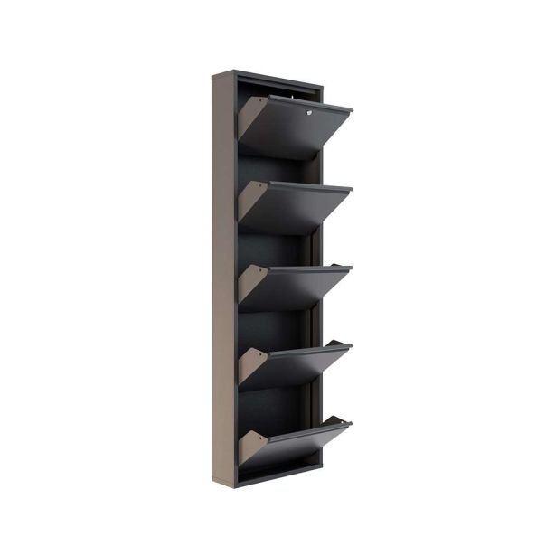HANAH HOME Cipelarnik Locking Metal, antracit - EP3056562