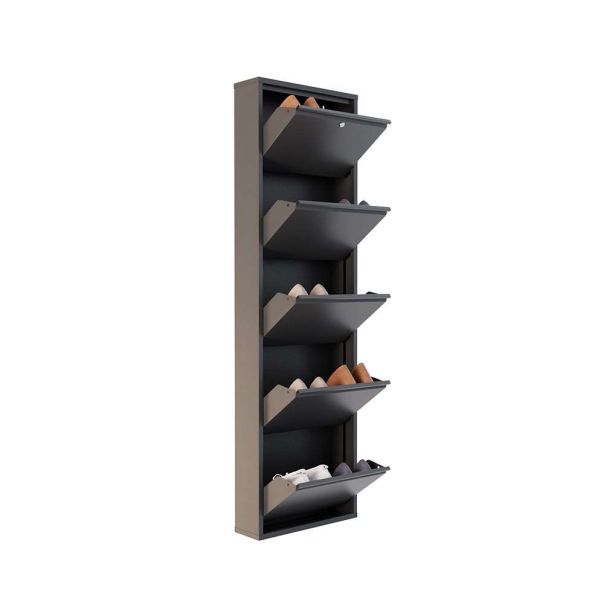 HANAH HOME Cipelarnik Locking Metal, antracit - EP3056562